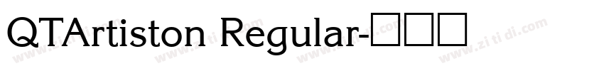 QTArtiston Regular字体转换